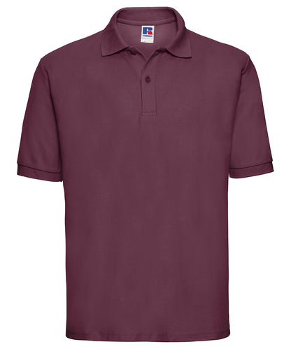 Russell Classic polycotton polo Burgundy