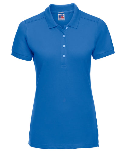 Russell Women's stretch polo Azure Blue