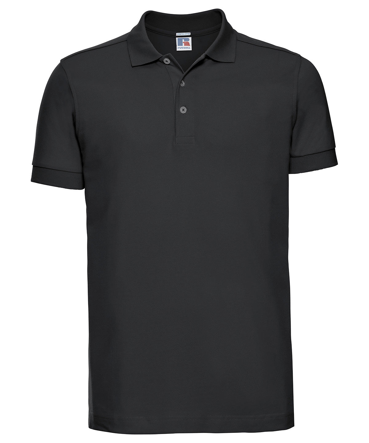 Russell Stretch polo Black
