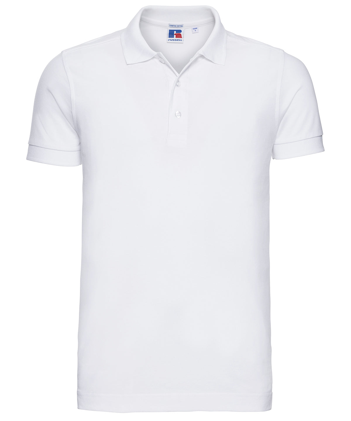 Russell Stretch polo White