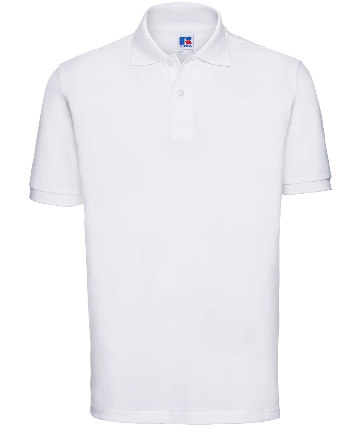 Russell Classic cotton piqué polo White*