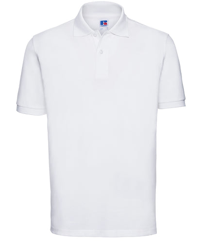Russell Classic cotton piqué polo White*