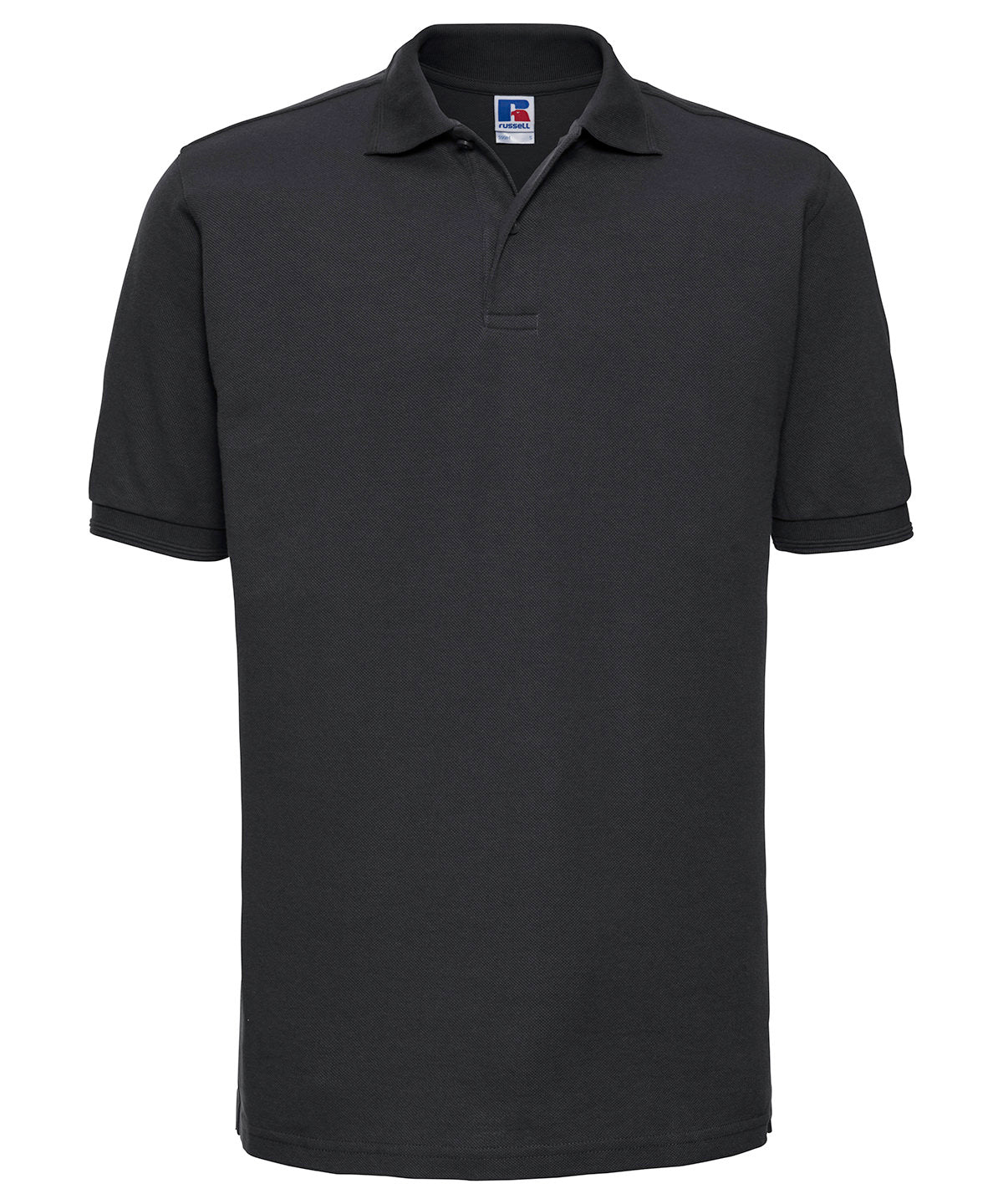 Russell Hard-wearing 60°C wash polo Black*