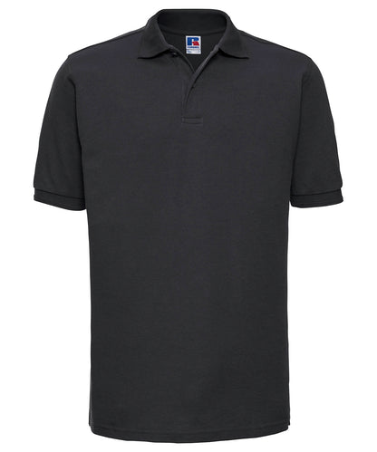 Russell Hard-wearing 60°C wash polo Black*