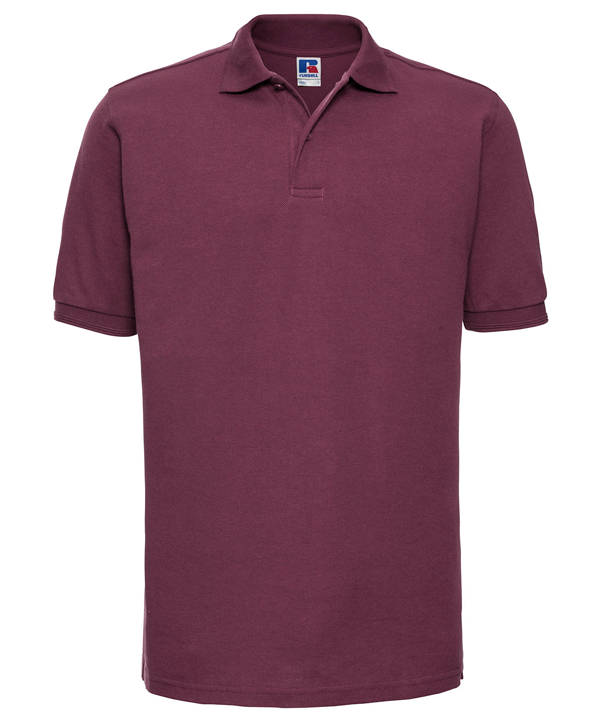 Russell Hard-wearing 60°C wash polo Burgundy