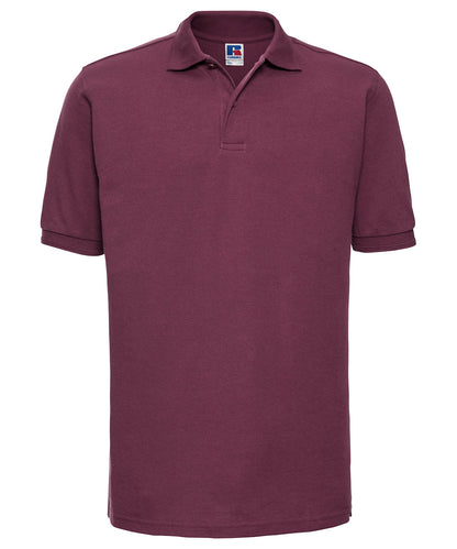 Russell Hard-wearing 60°C wash polo Burgundy