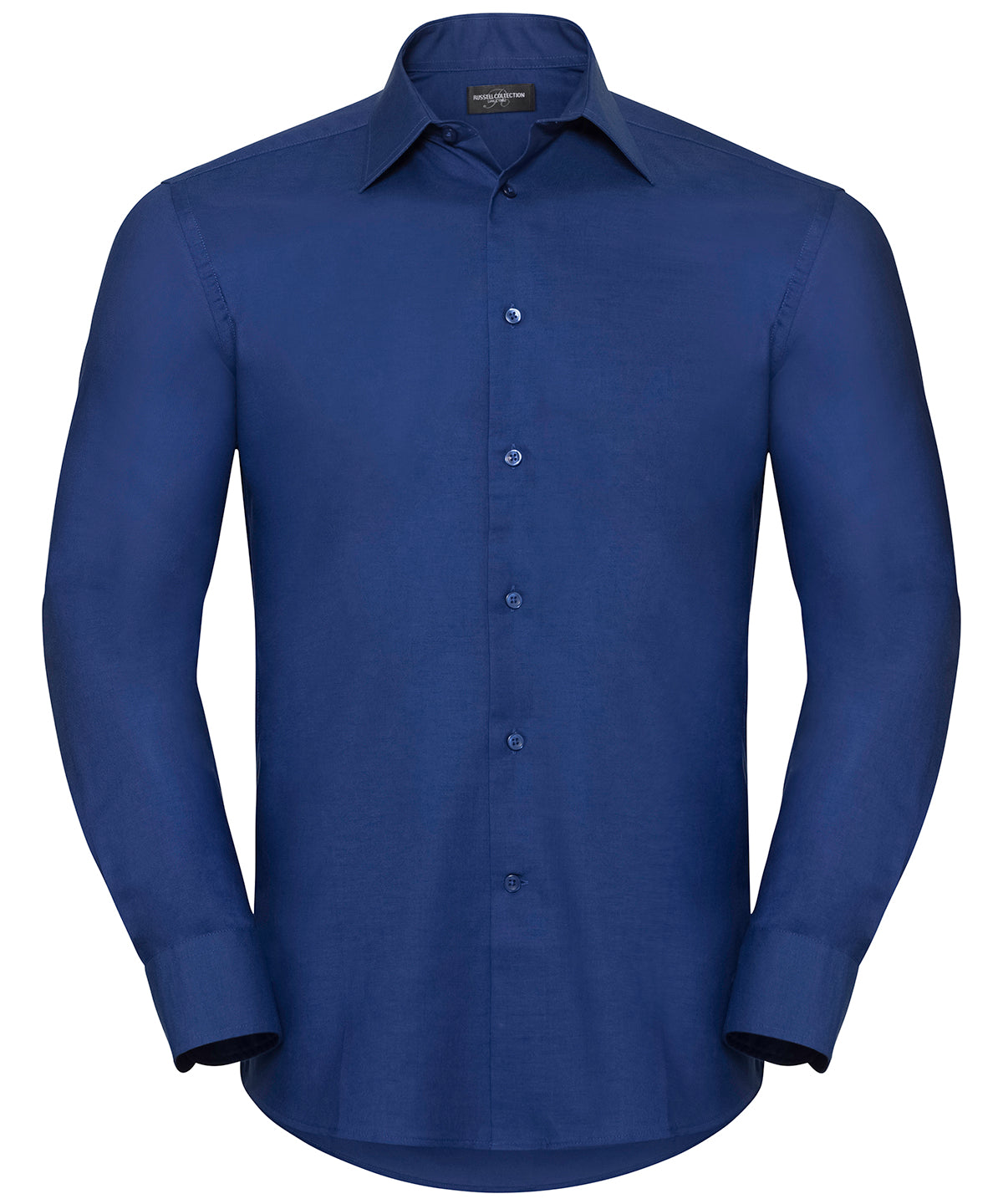 Russell Long sleeve easycare tailored Oxford shirt Bright Royal