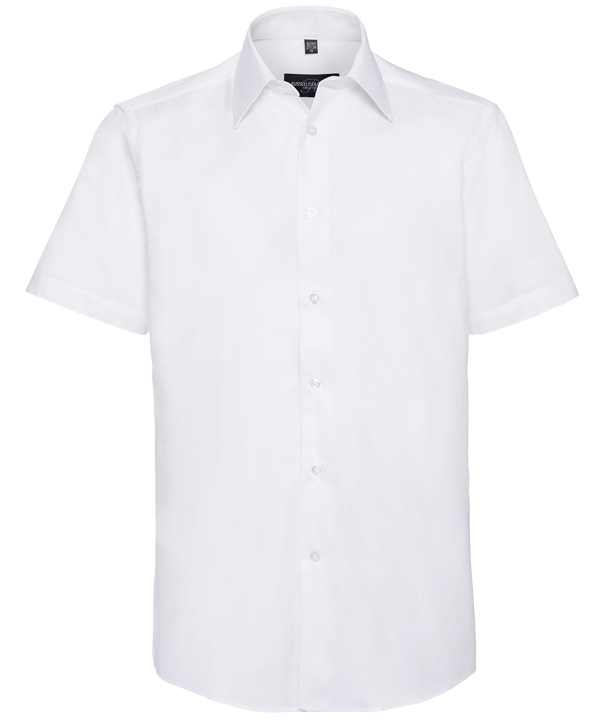 Russell Short sleeve easycare tailored Oxford shirt White