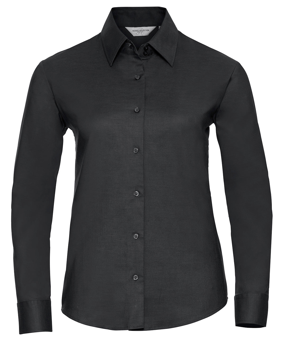 Russell Women's long sleeve easycare Oxford shirt Black