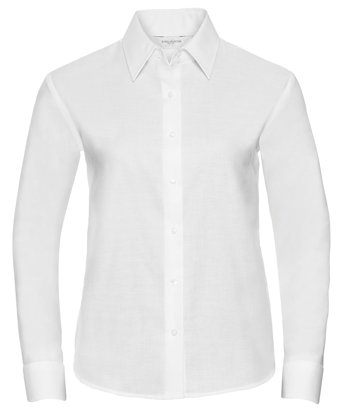 Russell Women's long sleeve easycare Oxford shirt White