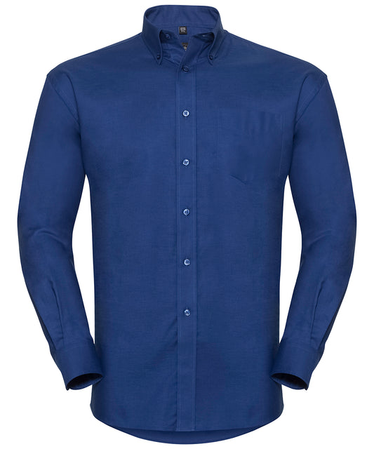 Russell Long sleeve easycare Oxford shirt Bright Royal