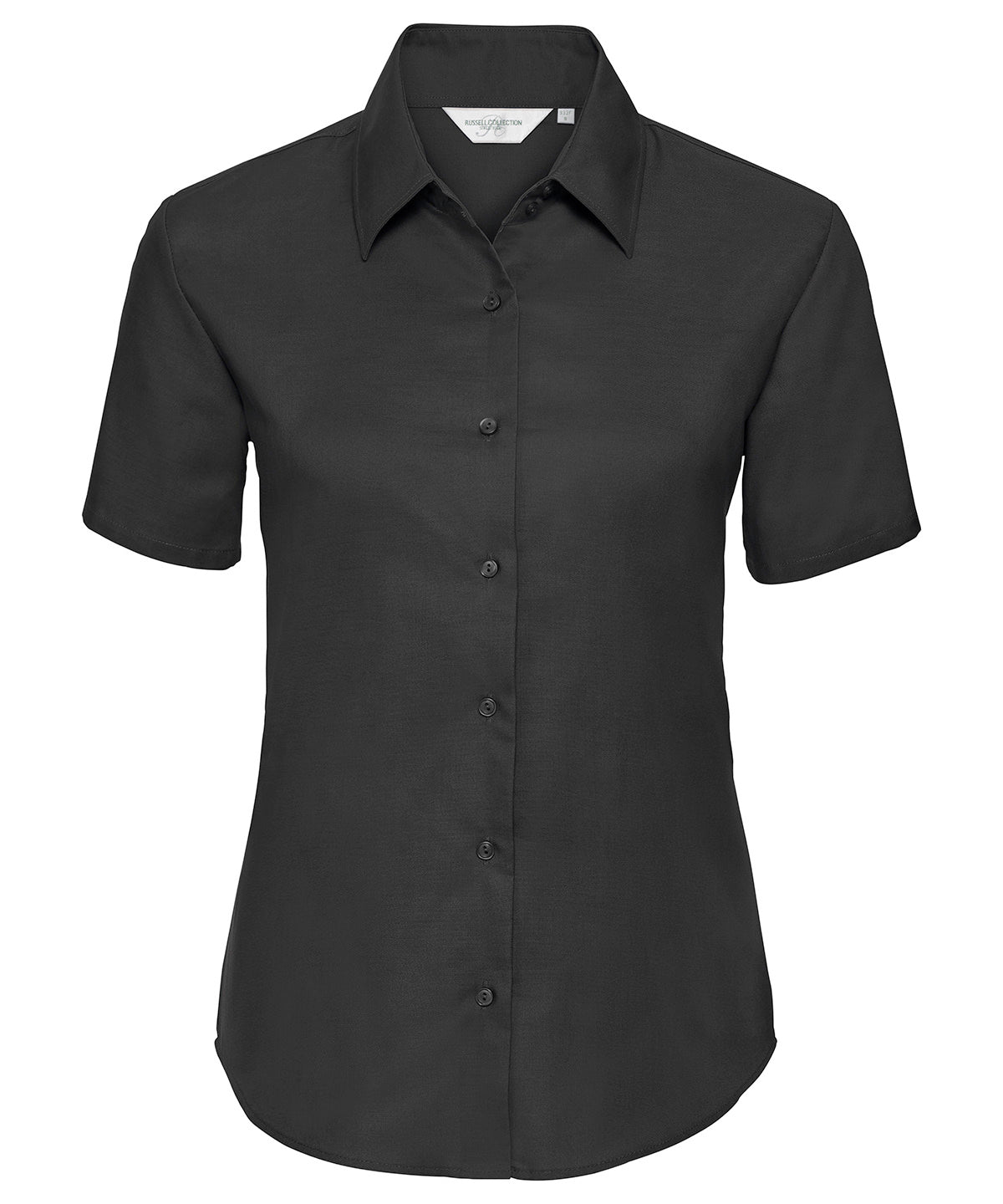 Russell Women's short sleeve Oxford shirt Black