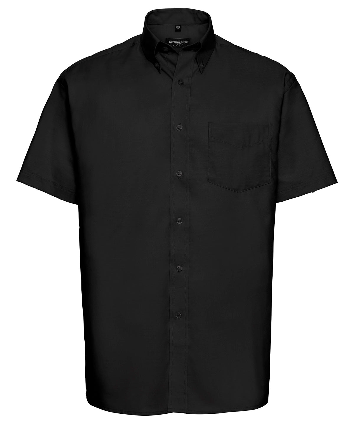 Russell Short sleeve easycare Oxford shirt Black
