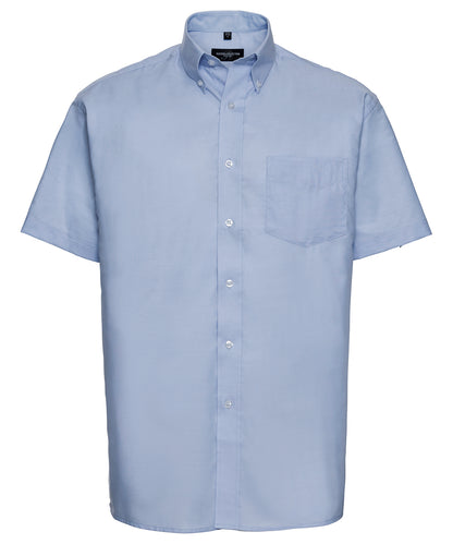 Russell Short sleeve easycare Oxford shirt Oxford Blue