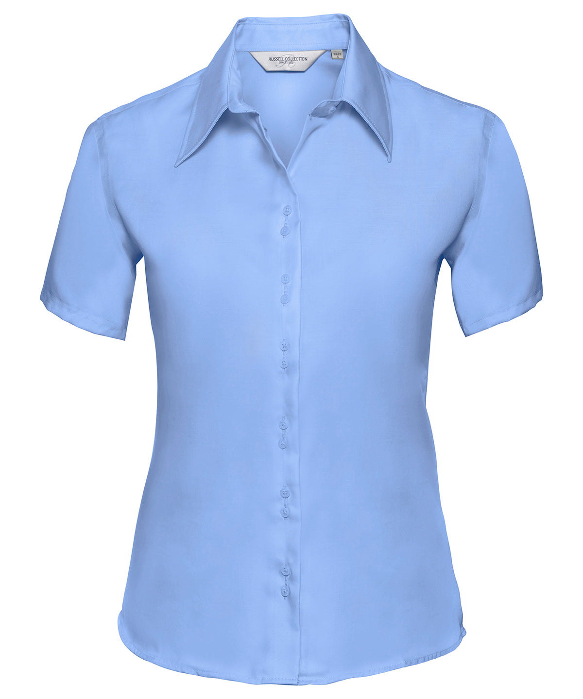 Russell Women's short sleeve ultimate non-iron shirt Bright Sky