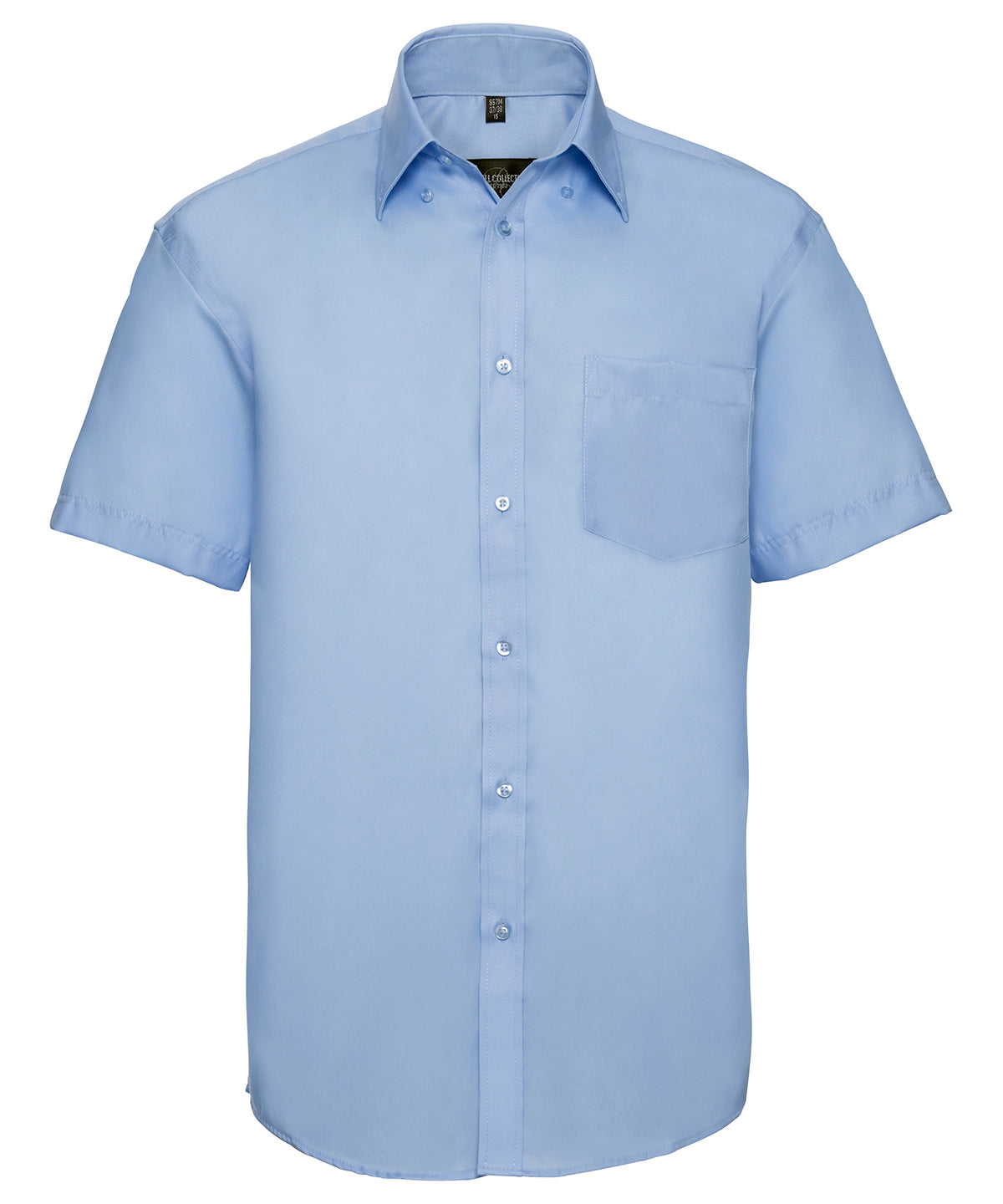 Russell Short sleeve ultimate non-iron shirt Bright Sky