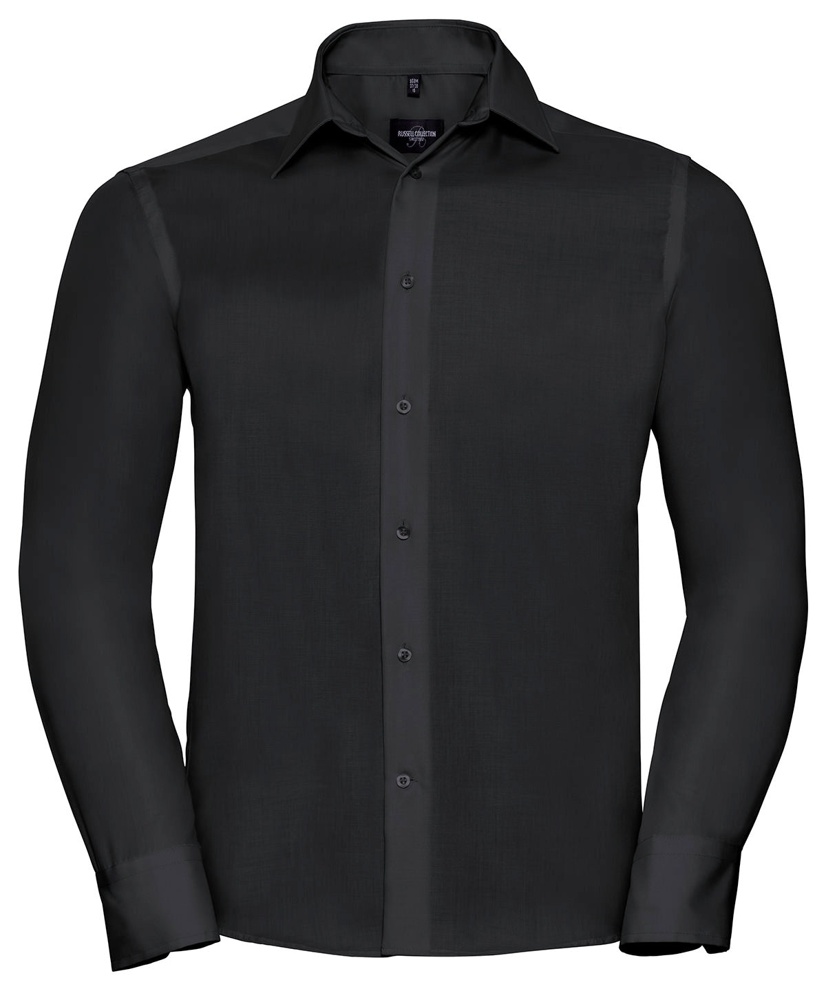Russell Long sleeve tailored ultimate non-iron shirt Black