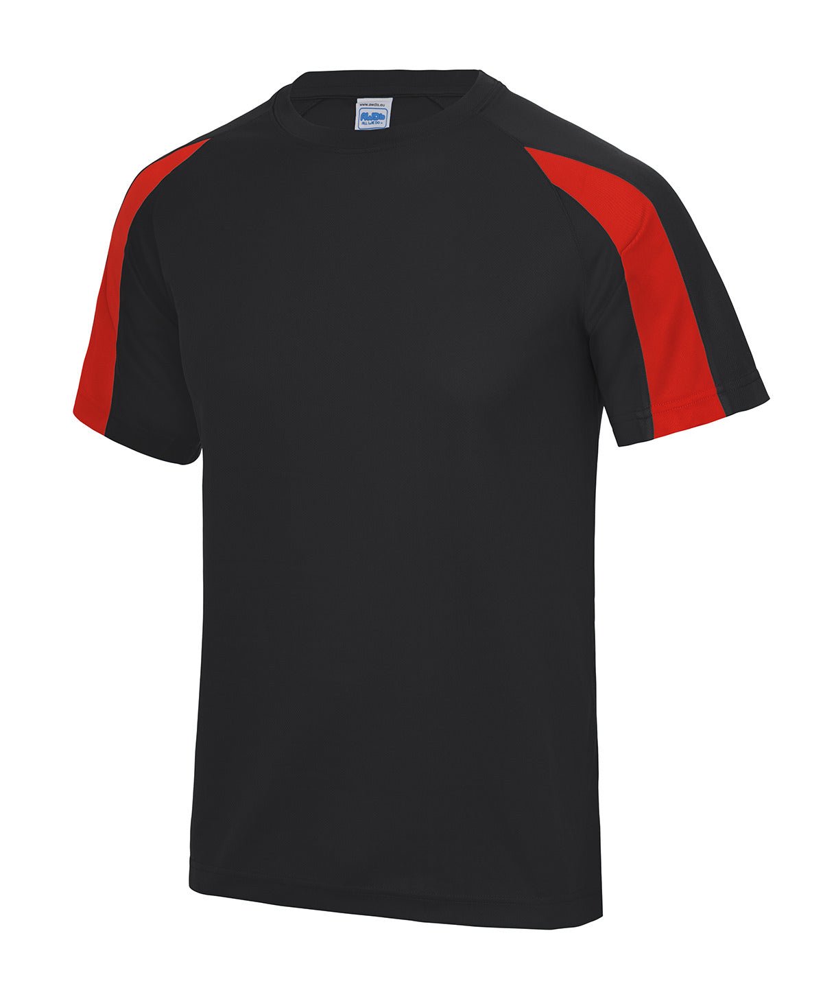 Just Cool Kids contrast cool T Jet Black/Fire Red