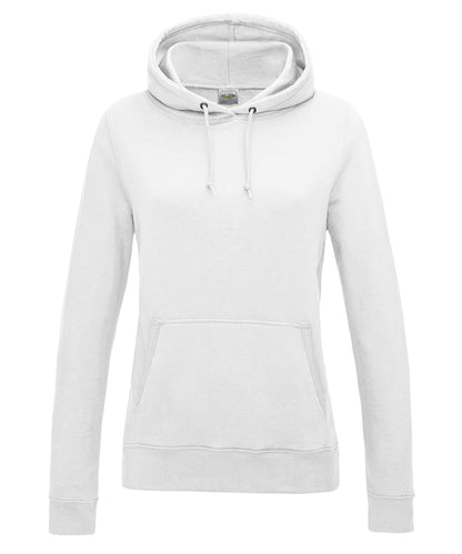 Just Hoods Women's College Hoodie Arctic White