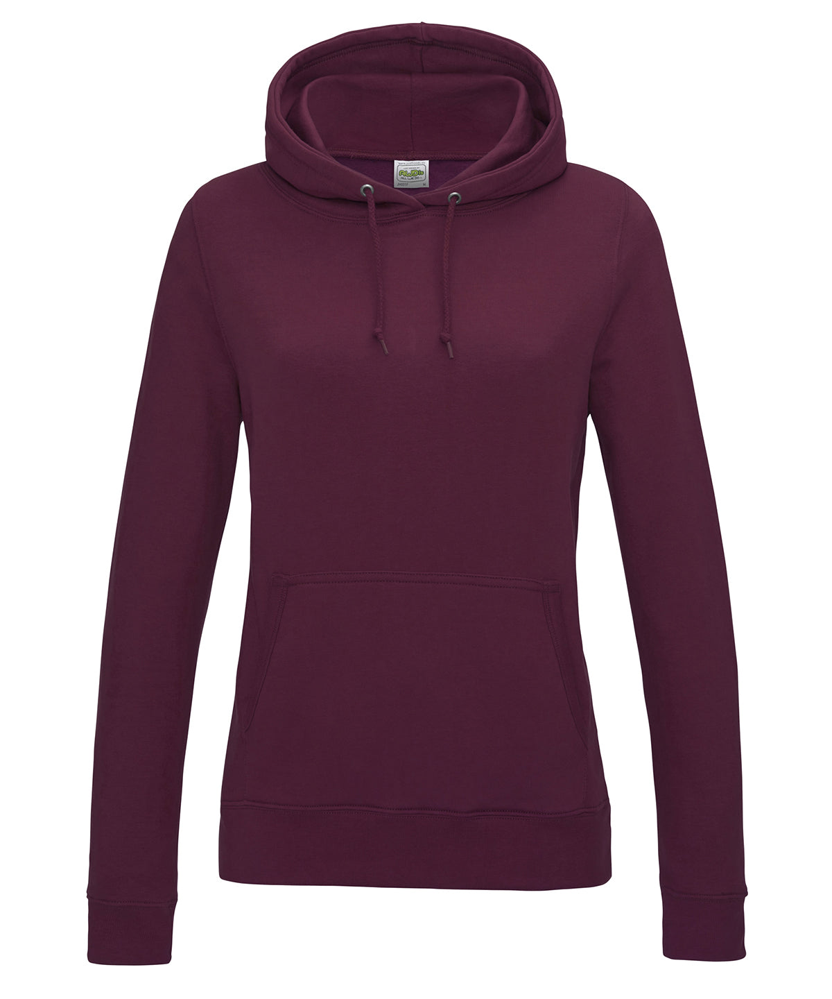 Just Hoods Women's College Hoodie Burgundy