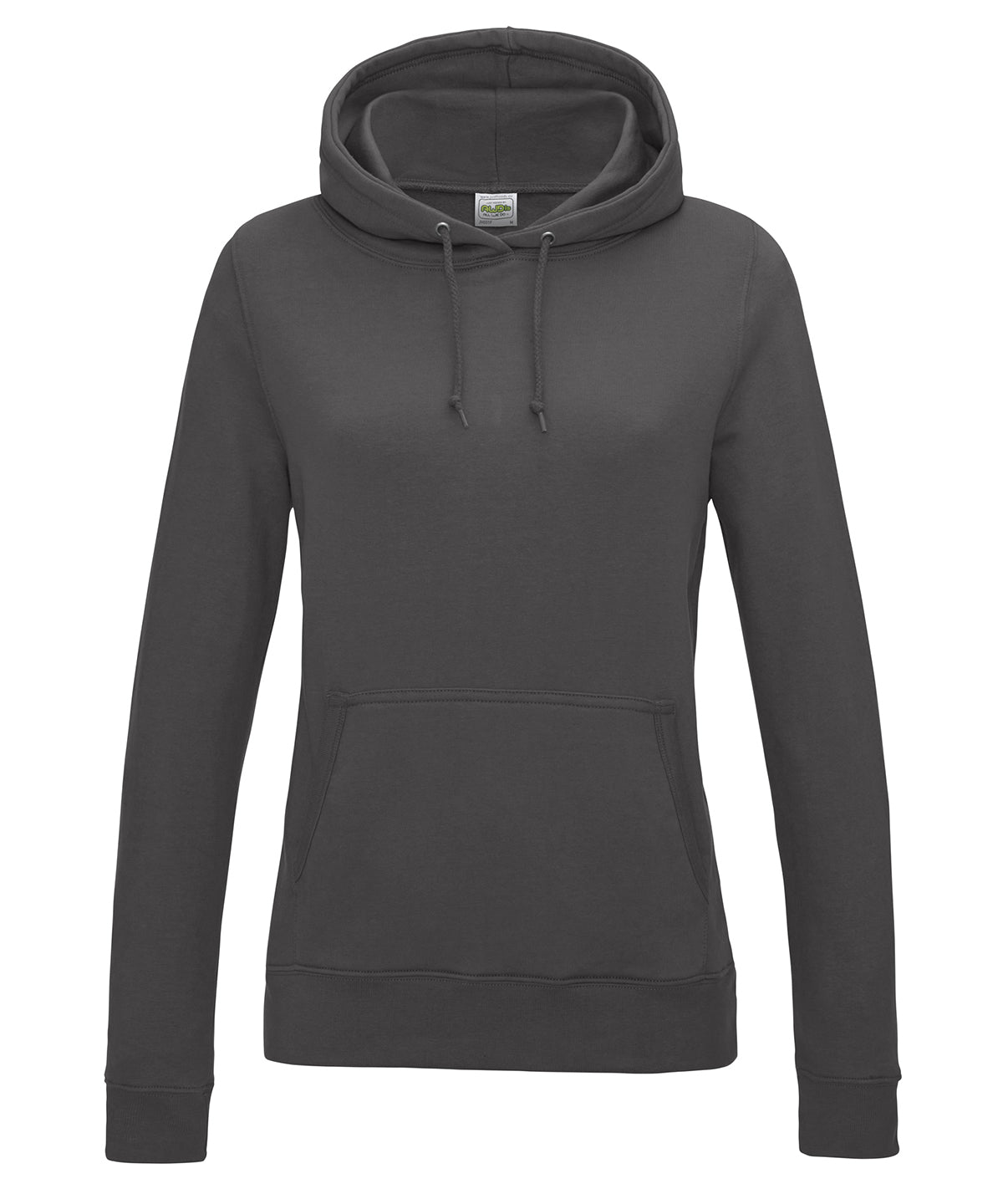 Just Hoods Women's College Hoodie Charcoal