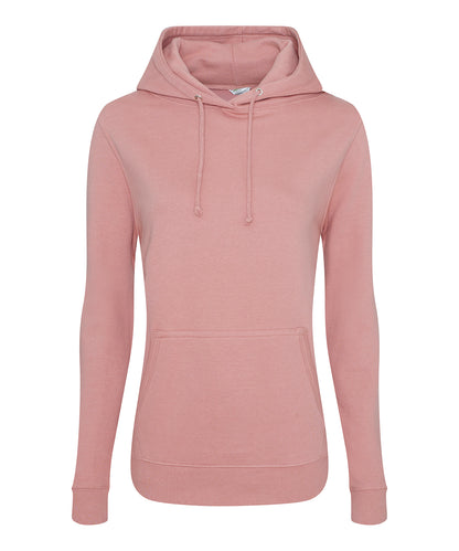 Just Hoods Women's College Hoodie Dusty Pink