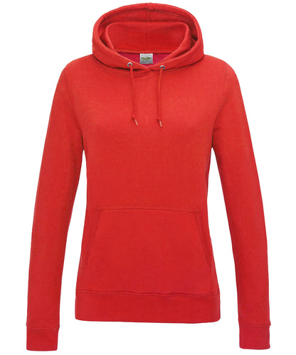 Just Hoods Women's College Hoodie Fire Red