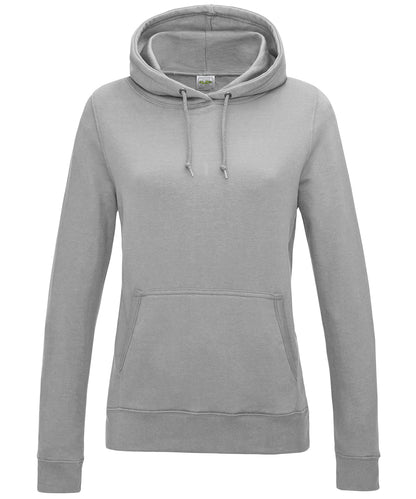 Just Hoods Women's College Hoodie Heather Grey