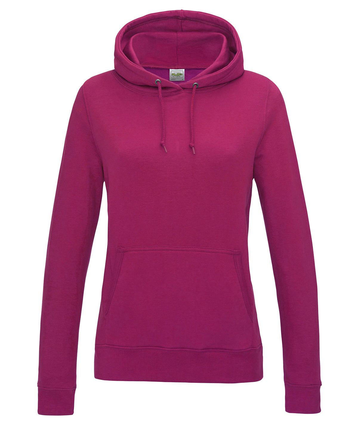Just Hoods Women's College Hoodie Hot Pink