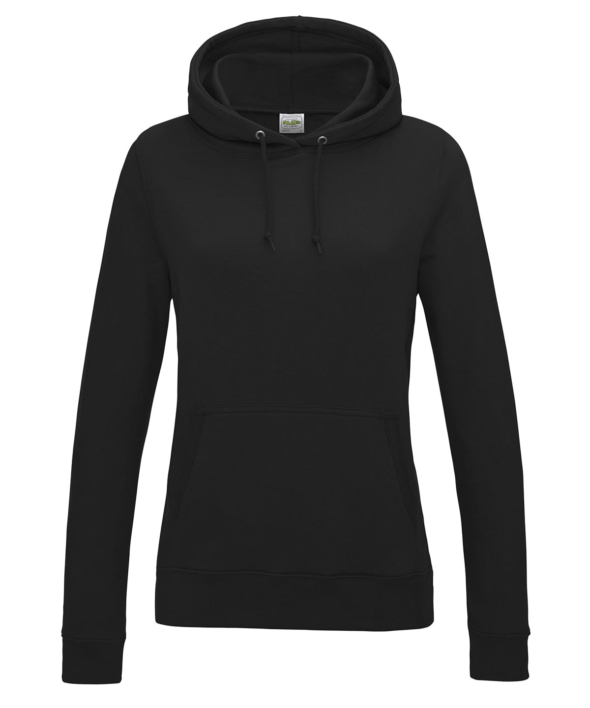 Just Hoods Women's College Hoodie Jet Black