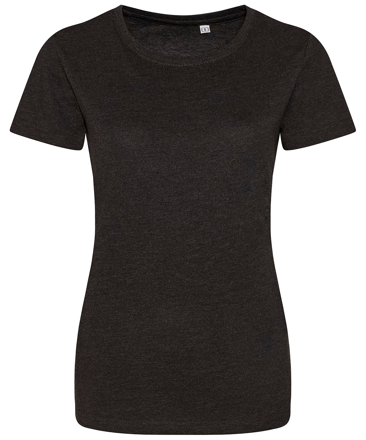 Just Ts Women's triblend T Heather Black