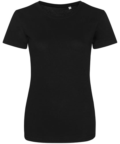 Just Ts Women's triblend T Solid Black*