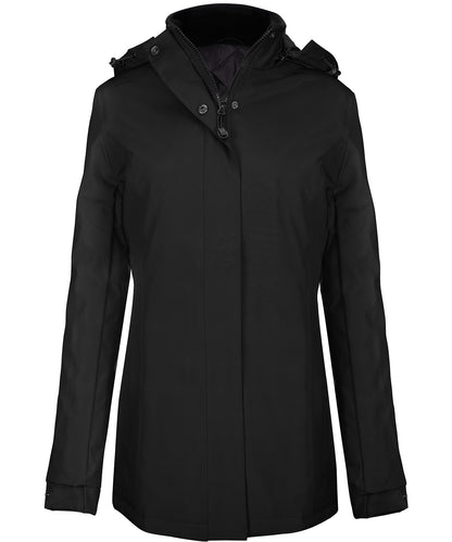 Kariban Ladies' parka Black