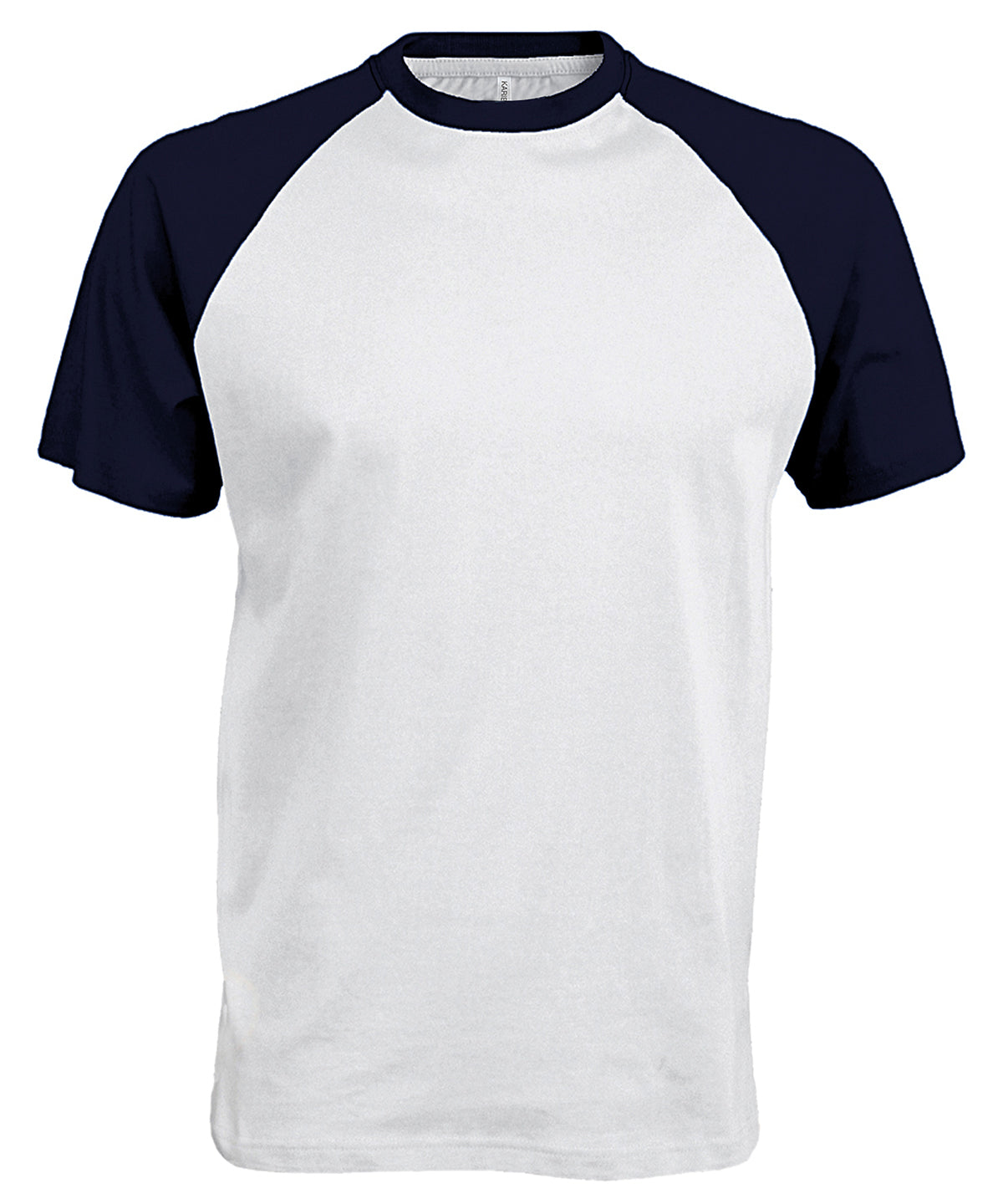 Kariban Baseball Short-sleeved two-tone T-shirt White/Navy