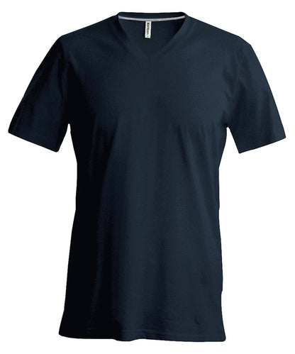 Kariban Men's short-sleeved V-neck T-shirt Dark Grey