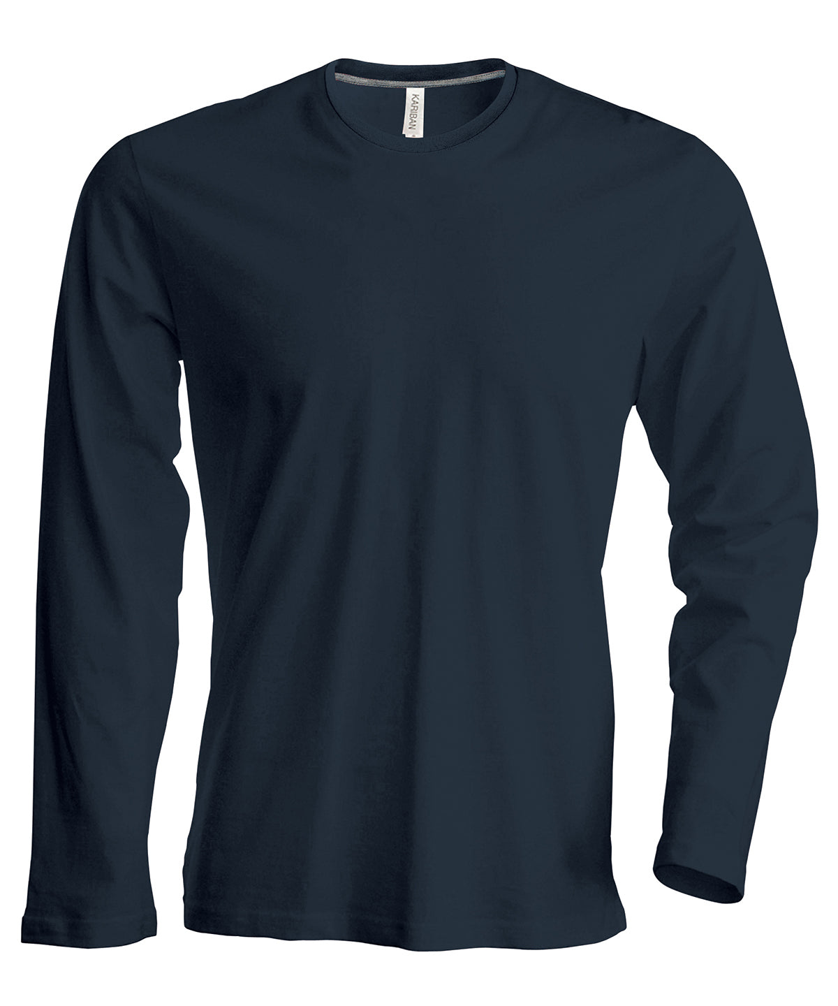 Kariban Men's long-sleeved crew neck T-shirt Dark Grey