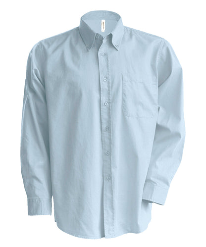 Kariban Men's long-sleeved Oxford shirt Oxford Blue