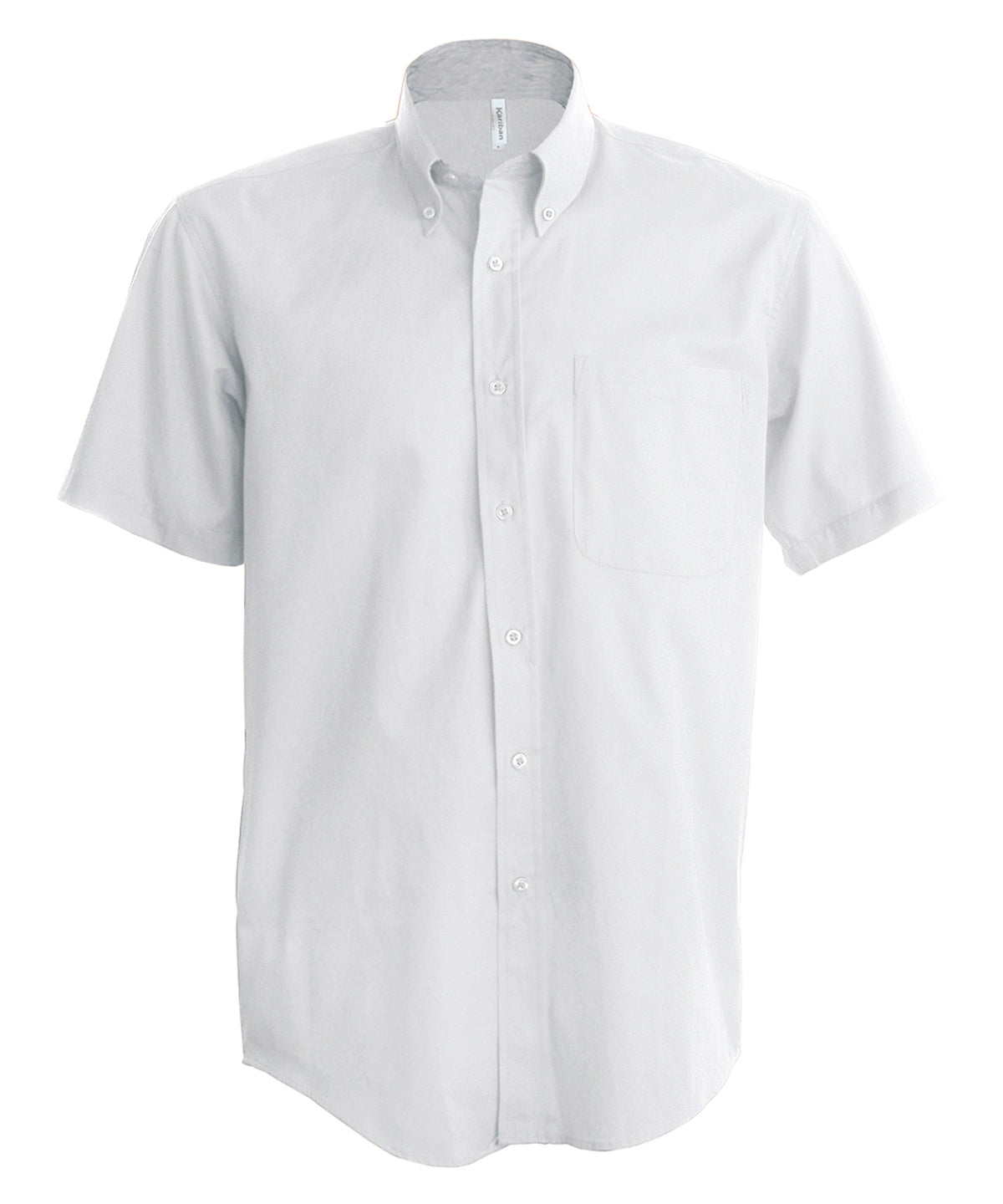 Kariban Men's short-sleeved Oxford shirt White
