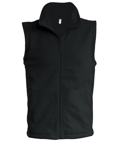 Kariban Luca men's microfleece gilet Black*