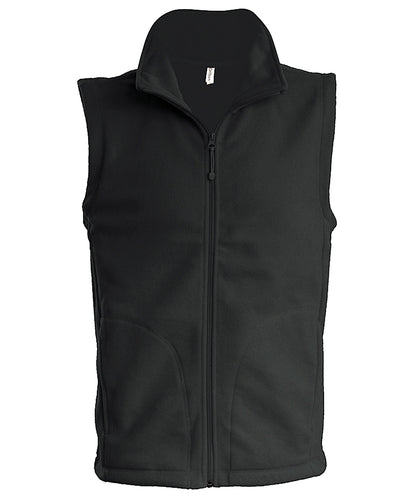 Kariban Luca men's microfleece gilet Dark Grey