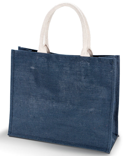Kimood Jute beach bag. Midnight Blue