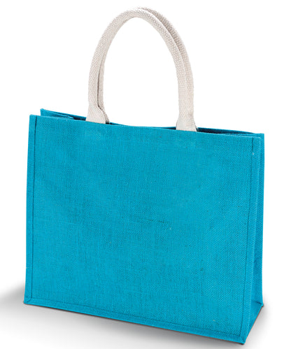 Kimood Jute beach bag. Turquoise