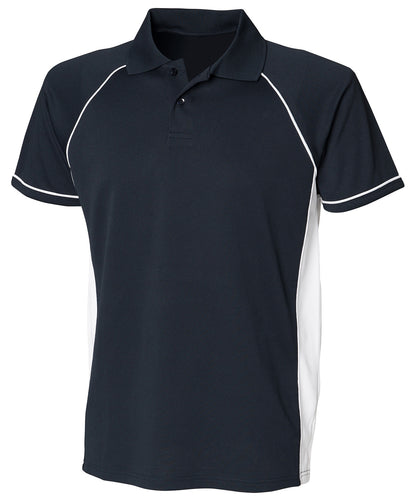 Finden & Hales Panel performance polo Navy/White/White