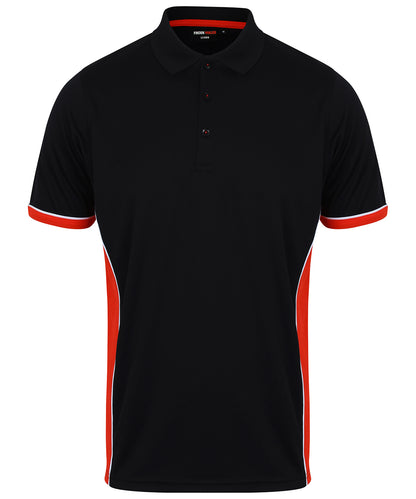 Finden & Hales Panel polo Black/Red/White