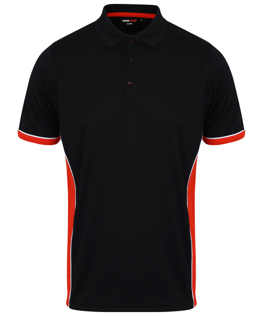 Finden & Hales Panel polo Black/Red/White