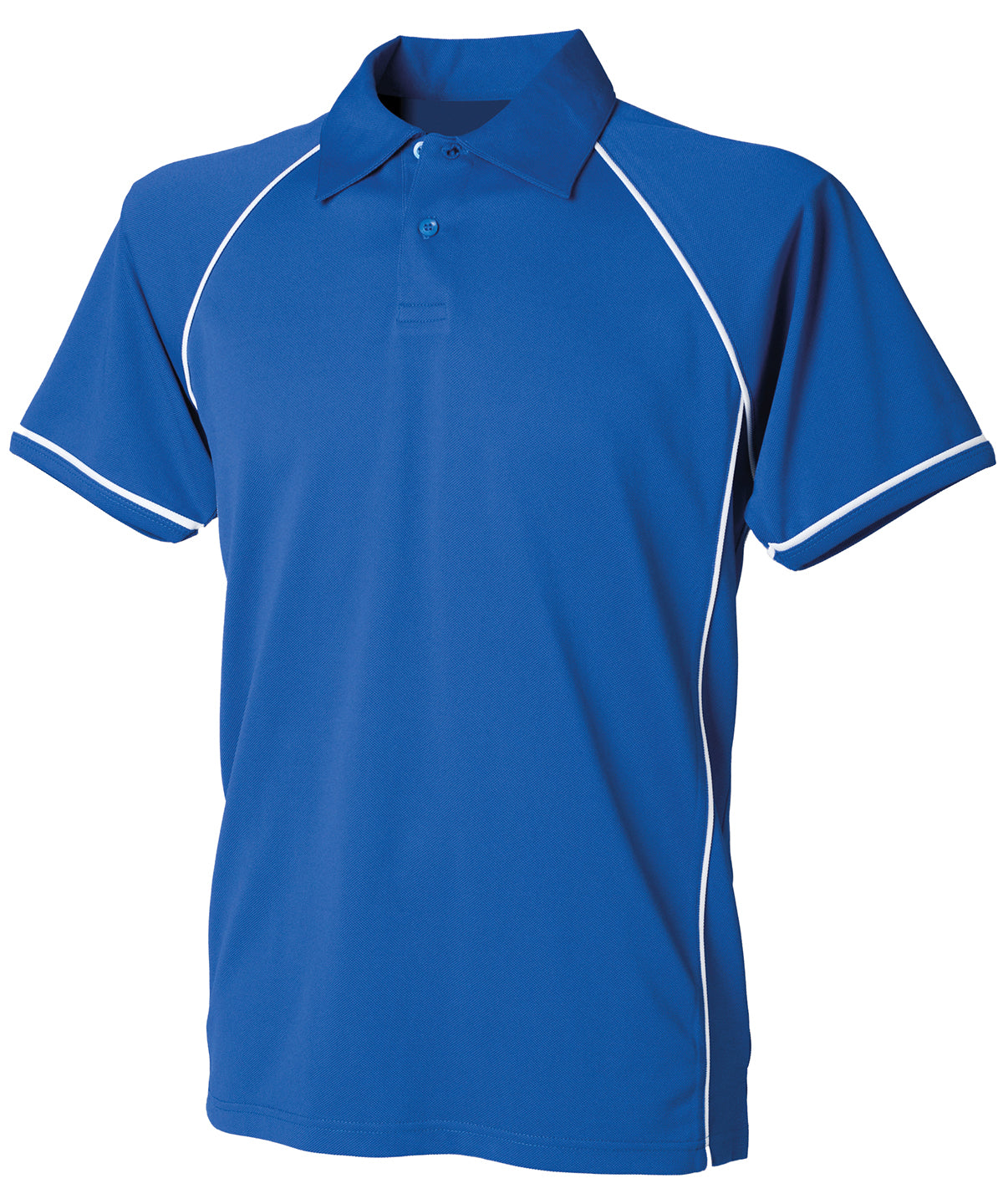 Finden & Hales Kids piped performance polo Royal/White