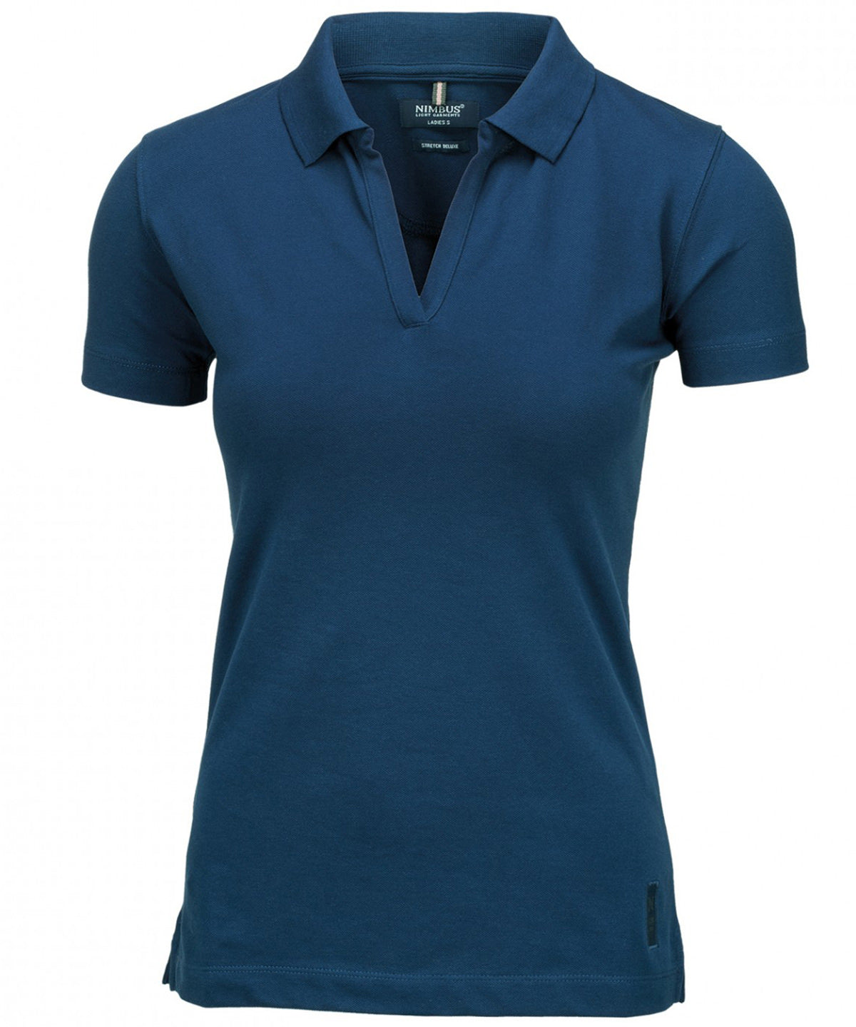 Nimbus Women’s Harvard v-neck – stretch deluxe polo Indigo Blue