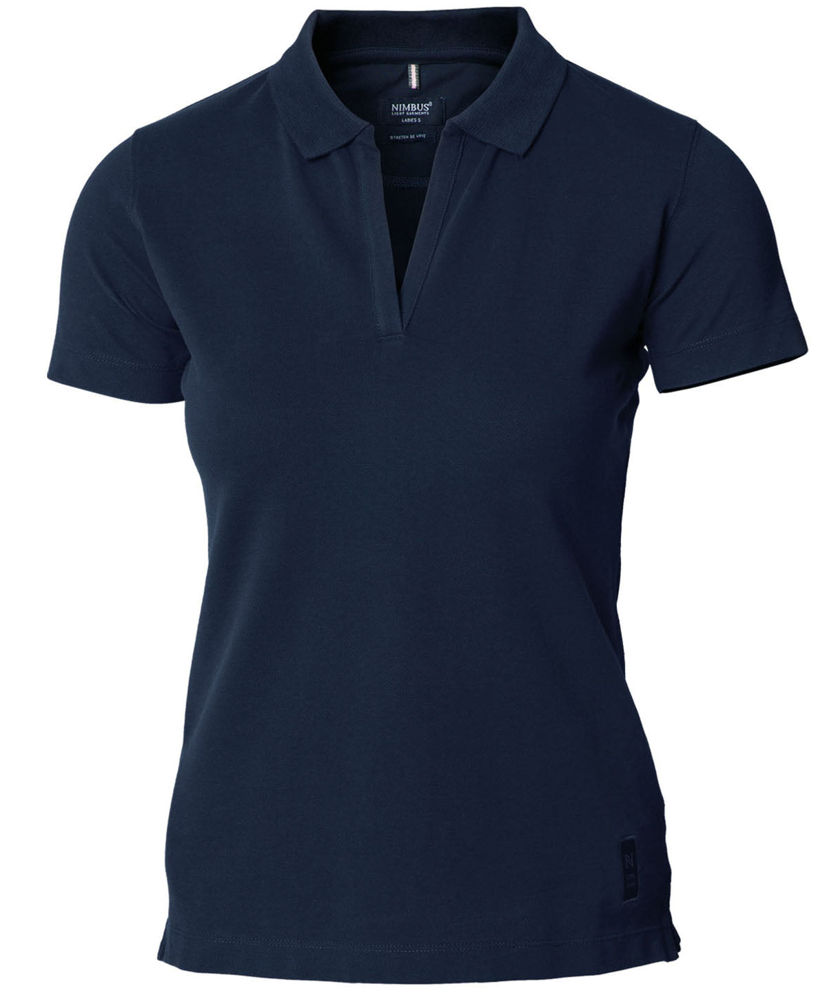 Nimbus Women’s Harvard v-neck – stretch deluxe polo Navy