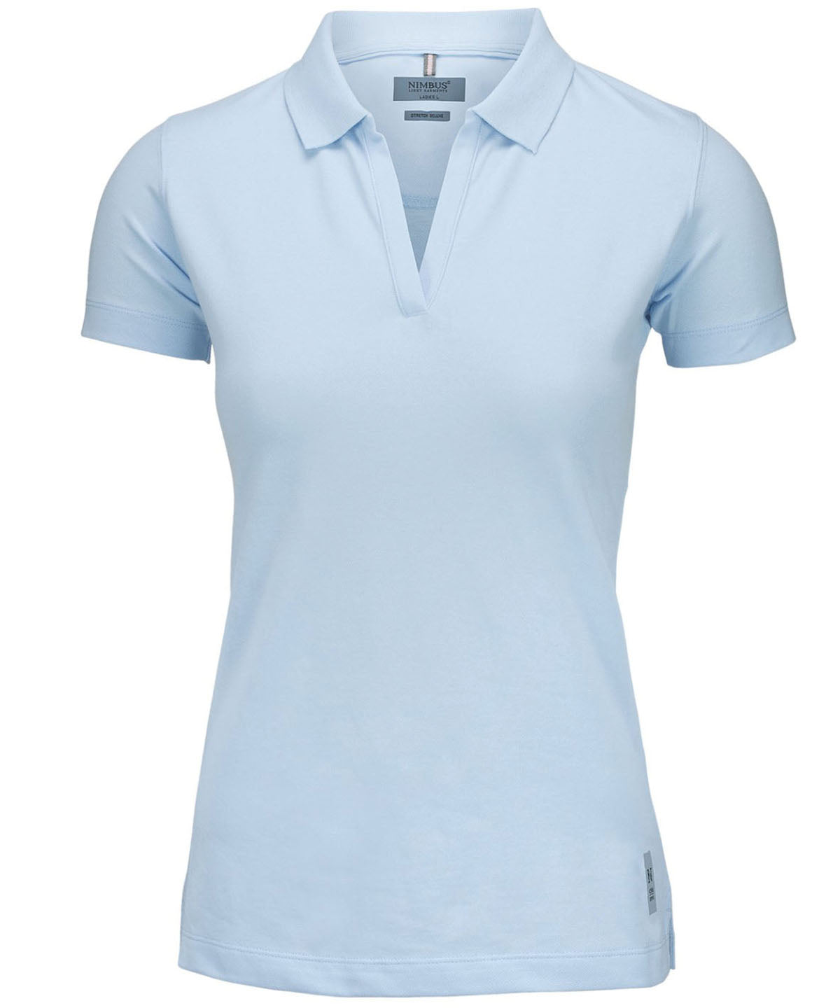 Nimbus Women’s Harvard v-neck – stretch deluxe polo Sky Blue