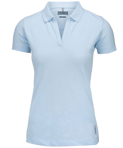 Nimbus Women’s Harvard v-neck – stretch deluxe polo Sky Blue